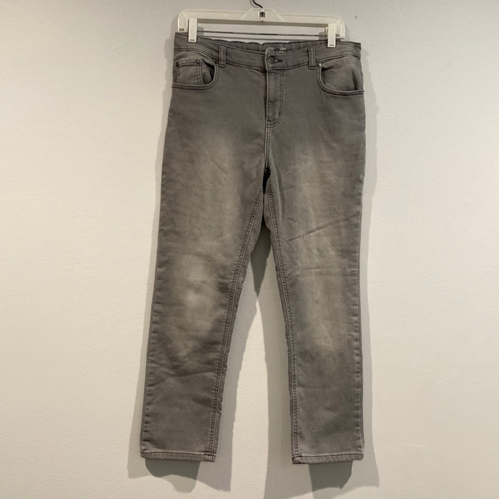 Wonder Nation Slim Gray Skinny Jeans - Soft - Size 14 Husky